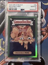 Topps 2022 GPK x MLB S1 Moldable Mike #4b Green Foil PSA 10 Mike Trout picture