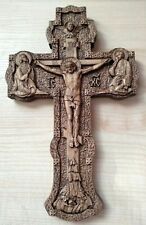   Wooden cross Crucifix Jesus Christ carved wooden cross wall cross wood picture