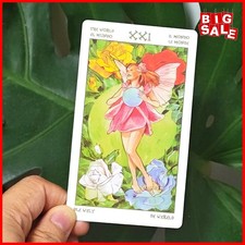 The Spirit of Flowers Tarot Deck 78 Cards Floral Flower Tarot Divination Embosse picture
