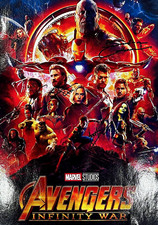 Avengers Infinity War A4 Poster Signed Tom Holland Chris Evans Benedict picture