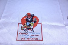 Unused Valentines Card U.S.A. Card Stock Punch Out Kickstand Vintage picture