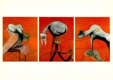 Francis Bacon Art Postcard Tate Gallery Three Studies for Figs picture
