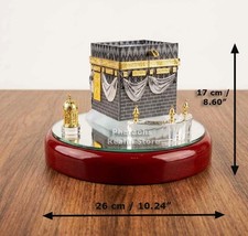 Asfour Crystal Kaaba Model - 24k Gold Plated-  Islamic Home Decor picture