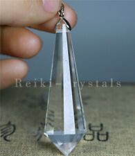 5pcs 12 sides Natural Clear Quartz Crystal Point Pendulum  Pendant Reiki Gem picture