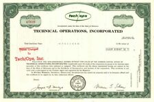 Technical Operations, Incorporated - Specimen Stocks & Bonds picture