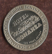 1, $1.00 Slot Token.  Hotel Bonanza.  Las Vegas, NV.  1967 picture