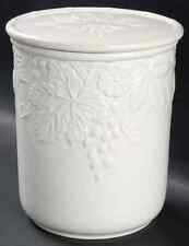 Mikasa English Countryside White Large Canister & Lid 1184541 picture