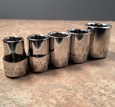 Vintage Craftsman Socket Set 5 Pc. -EE- Series 3/8