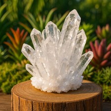 2025New Find Large Clear White Quartz Crystal Healing Cluster Mineral Rocks picture