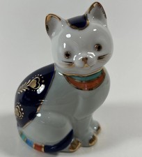 VTG Takakashi Blue And Orange Kitty San Francisco Made In Japan 2 1/2 By 3 “ picture