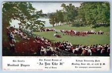 Pre-1908 LEHIGH UNIVERSITY*BEN GREET'S WOODLAND PLAYERS*AS YOU LIKE IT*POSTCARD picture