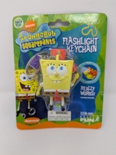 Nickelodeon SpongeBob SquarePants Flashlight Keychain by Basic Fun NIP 2003 picture