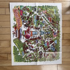 VINTAGE 1978 KINGS ISLAND AMUSEMENT PARK SOUVENIR MAP POSTER HANNA BARBERA 18x21 picture