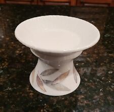 Lenox Nature's Impressions WHISPERING LEAVES Pillar Candle Stand Holder picture