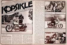 1975 Kawasaki Police Special - 2-Page Vintage Motorcycle Article picture