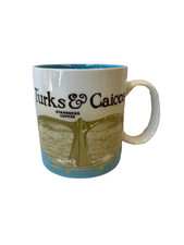 Starbucks Turks And Caicos Ceramic Starbucks Coffee Mug New With Box 16 oz picture