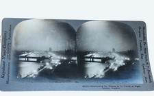 Keystone Stereoview Overlooking Thames at Night London 1899 Antique picture