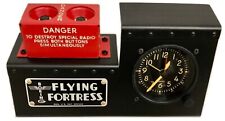 B-17 Flying Fortress Radio Destruct/Cockpit Clock Desk Set, Aviation  OFF-0106 picture