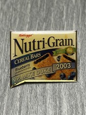 Kellogg's Nutri-Grain Blueberry Cereal Bar Advertising Pin VPI Mike Duke 2003 picture