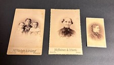 1880s Lot of 3 Danville PA Pennsylvania PHOTOGRAPHER Studio Antique PHOTO picture