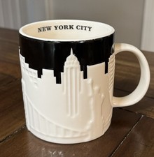 2012 Starbucks 16oz Collectors Series Mug New York City Relief PreOwned Display picture