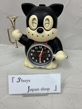 Vintage Norakuro-kun Quartz Alarm Clock Retro Japan Anime Working Hands AS-IS picture