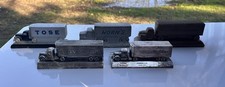 5 Vintage 1940s-50s Truck Advertising Paperweights  picture