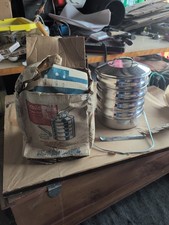 Vintage Regal Ware Aluminum Picnic Pack Handy Food Carrier Tote Orig Box picture