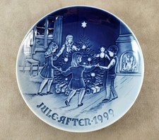 Bing & Grondahl Christmas Plate 1999 “Dancing on Christmas Eve” Danish Plate picture