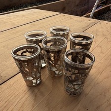 6pc sterling silver Clear Glass Shot Glass Set  picture