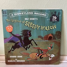 Walt Disney’s The Legend Of Sleepy Hollow 45 RPM A Disneyland Record LG-762 picture