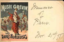 Woman Conductor Violin Concerto Musee Grevin Les Dames Hongoises 1890s PC picture