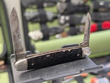 1950s Imperial Black Two-Blade Pocket Knife Patents 2170537 & 2281782 Collectors picture