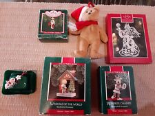 Vintage Christmas tree ornament lot Hallmark Lenox TY Collectors series 88 89 97 picture