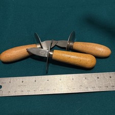 Lot 3 Vintage Econome Inox Rowoco France Oyster Shucking Knife Tools Quality picture