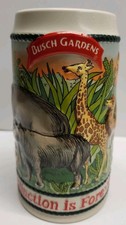 Vintage 1985 Busch Gardens Stein Extinction Is Forever Ceramarte Brazil Mug CS1 picture