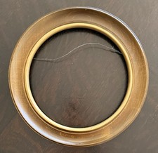 Vintage Round Wood Frame / Plate Frame - 10 1/2