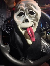 Vintage 90's Scream Mask Ghost Face Wassup Tongue Easter Unlimited T Stamp picture