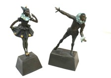Pair ,Art Deco Bronze figurines , Clowns ,After S Lipchytz  picture