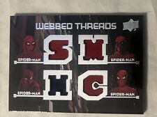 2017 UD Marvel Spider-Man Homecoming Webbed Threads Spider-Man Quad Relic picture