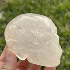 460g Natural clear quartz skull Quartz Crystal carved Reiki healing XK4109 picture
