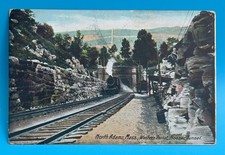 1909 North Adams MA Hoosac Tunnel Train Western Portal Postcard picture