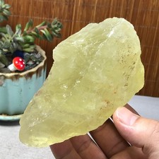 108-63-56mm Natural Yellow Calcite Crystal gemstone Rough Mineral Specimen A7827 picture