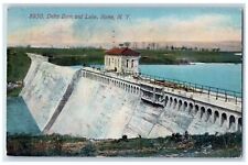 1912 Delta Dam Lake Exterior Building Rome New York NY Vintage Antique Postcard picture