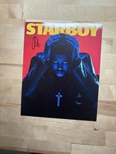 Signed The Weeknd Starboy Cardstock Poster 2016 picture