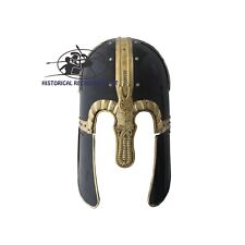 Viking Coppergate Helmet with Handmade Brass Crafting Design | Halloween Gift picture