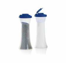 NEW Tupperware Large Hourglass Salt & Pepper Shaker Set  ~ Blue Seals picture