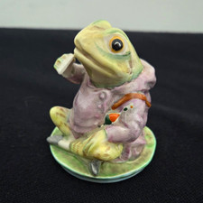 Beswick Mr. Jeremy Fisher Beatrix Potter Ceramic Hand Painted Figurine 1950s picture
