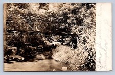 K5/ Brookside New Jersey RPPC Postcard c1910 Park Fancy Bridge  294 picture