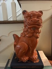 Burnt Orange Ceramic Foo Dog picture